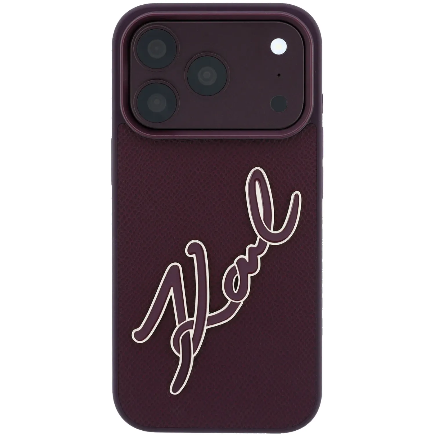 قاب کارل لاگرفلد Karl Lagerfel Leather Big Signature Resin Logo