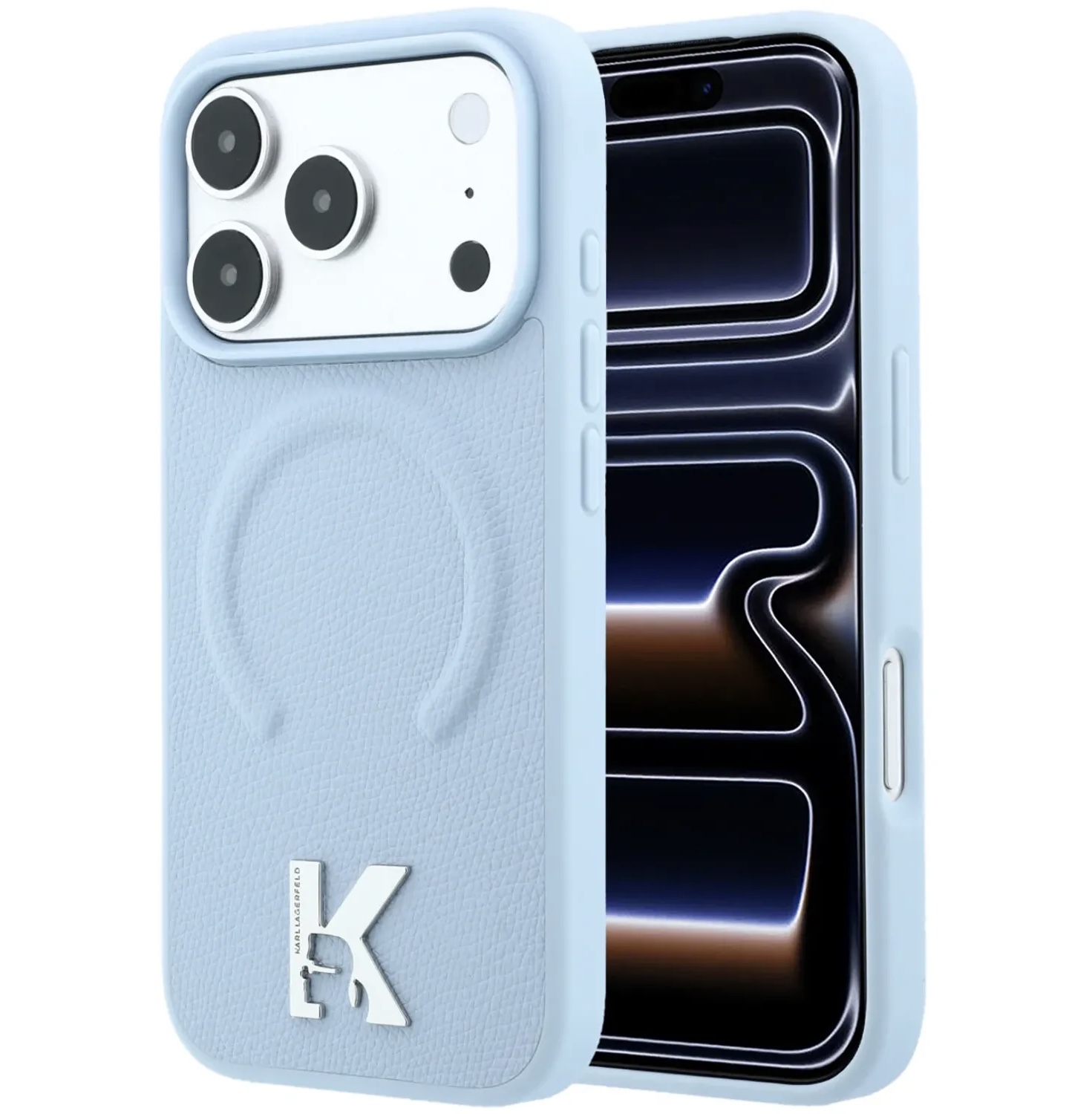 قاب کارل لاگرفلد Karl Lagerfeld Grained MagSafe , Embossed Ring & Kameo Logo