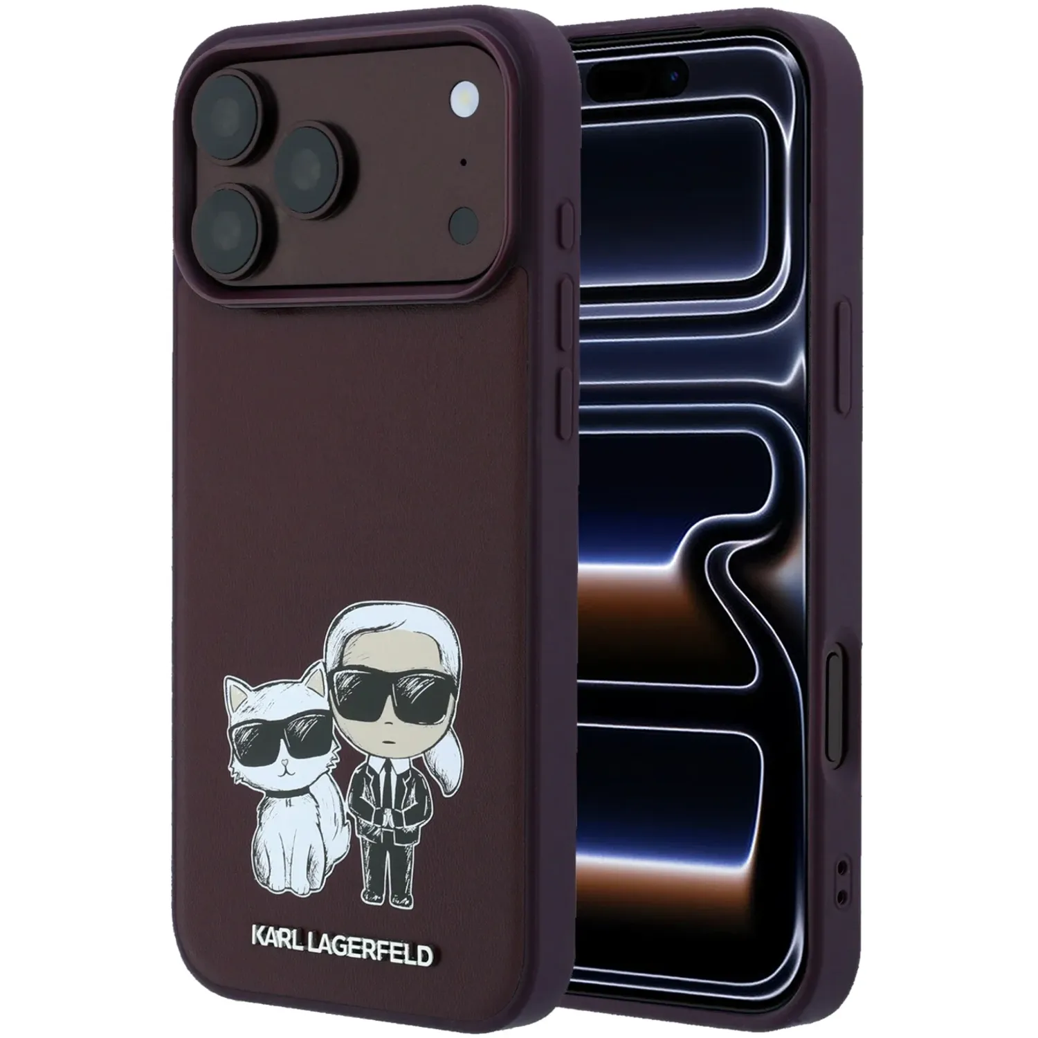 قاب کارل لاگرفلد Karl Lagerfel Smooth MagSafe PU Karl & Choupette Bodies Sketch