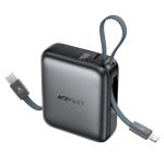 پاوربانک 10000 ایس فست مدل M23 PD22.5W GaN توان 22.5 وات همراه با کابل متصل
