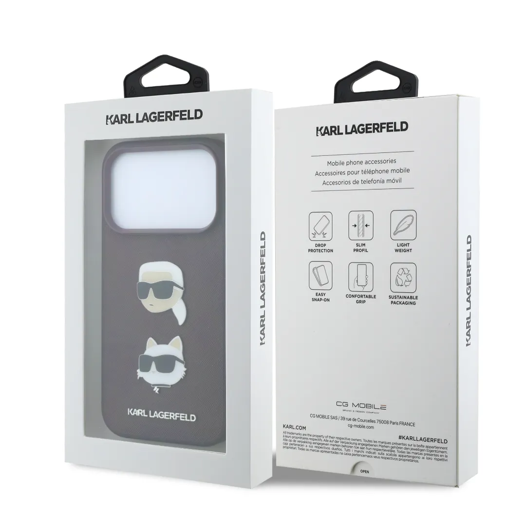 قاب کارل لاگرفلد Karl Lagerfeld با گربه Iphone سری 17 & 18