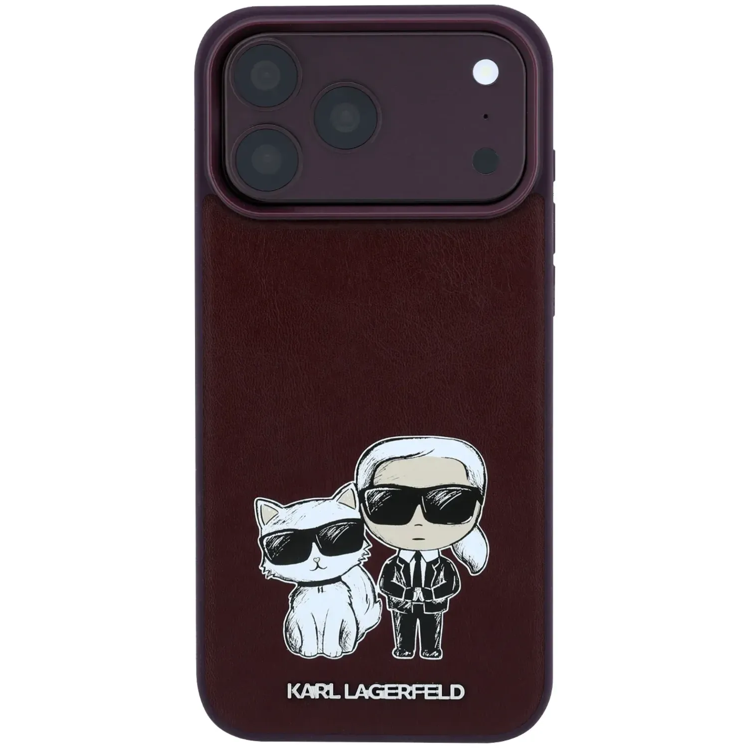 قاب کارل لاگرفلد Karl Lagerfel Smooth MagSafe PU Karl & Choupette Bodies Sketch