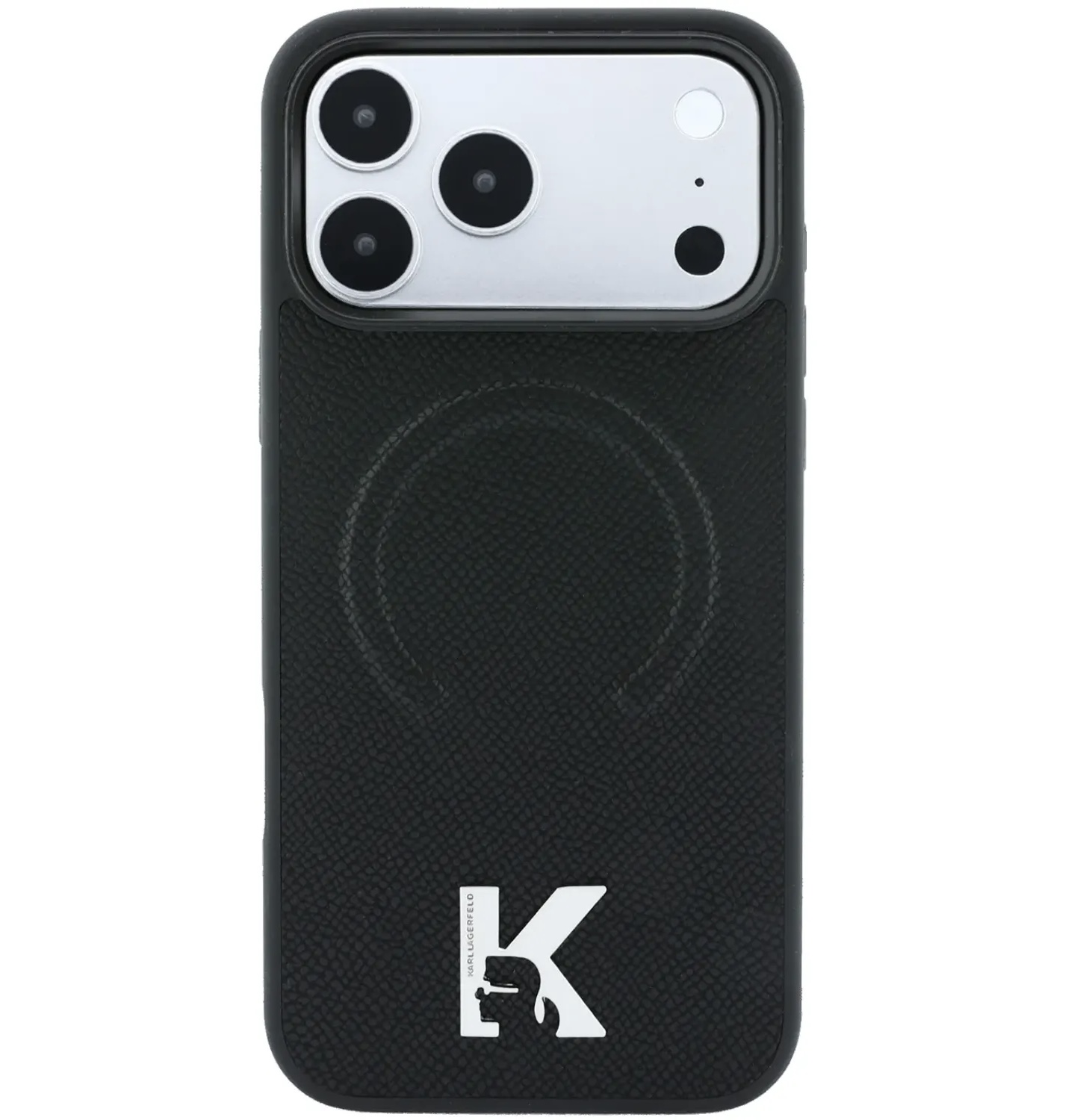 قاب کارل لاگرفلد Karl Lagerfeld Grained MagSafe , Embossed Ring & Kameo Logo
