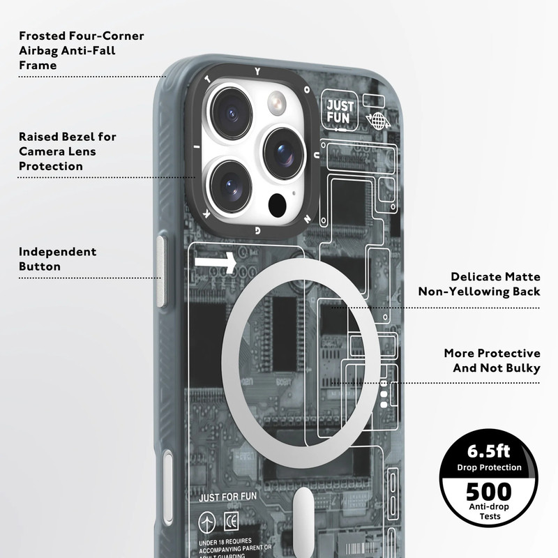 کاور یانگ کیت مدل Technology Futuristic مناسب برای گوشی موبایل اپل iphone 16